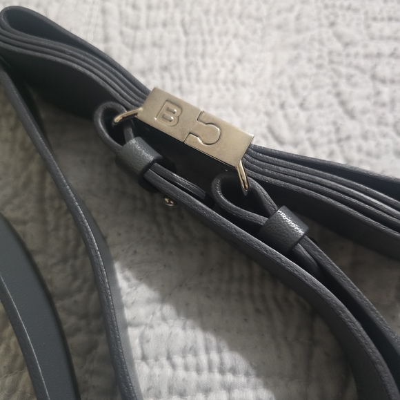 Balenciaga Black Leather Multi Bow Waist Belt Size 85 CM with Silver Buckle main image 6